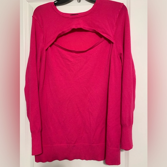 torrid Sweaters - Torrid Pullover‎  Crewneck Open Chest Sweater Women Size 2 Hot Pink